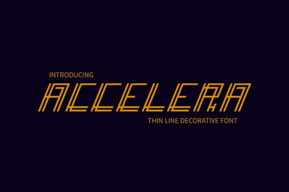Accelera: The Display Font for Modern Crafters