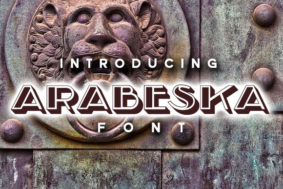 Arabeska: The Bold Retro 3D Font for Elevating Your Brand