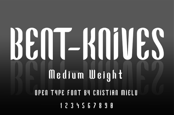 Bent-Knives: A Bold Editorial Font