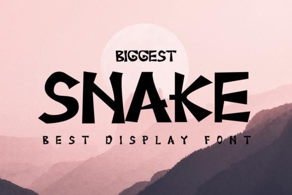 Biggest Snake Font: A Casual Display Typeface for Branding