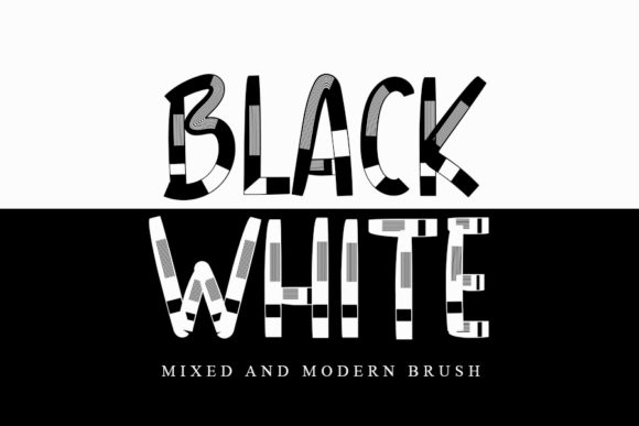 Black White Font: A Friendly Display Typeface for Editorial Projects