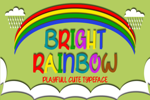 Bright Rainbow: A Playful Display Font for Vibrant Projects