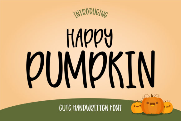 Happy Pumpkin: A Playful Display Font for Editorial Brilliance
