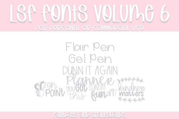 LSF Volume 6: A Modern Display Font Collection for Digital Creators