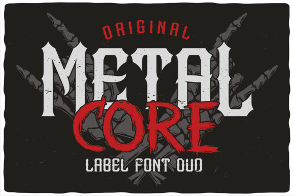 Metal Core: A Bold Duo Font for Dramatic Branding