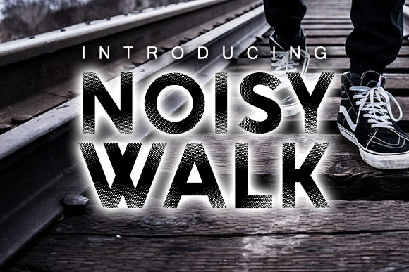 Noisy Walk: A Bold Display Font for Dynamic Web Design