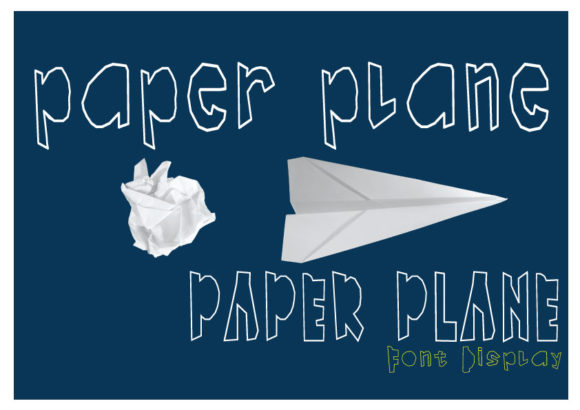 Paper Plane Font: The Modern Display Typeface for Maker Projects
