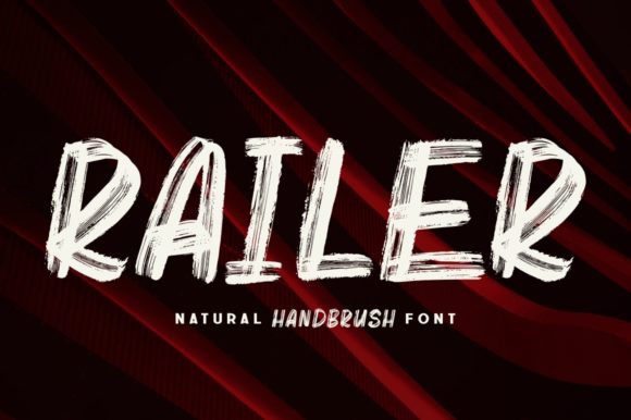 Railer: A Hand-Brushed Display Font for Editorial Personality
