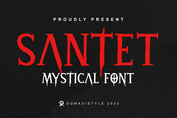 Santet Font: The Bold Display Typeface for Web Design Projects