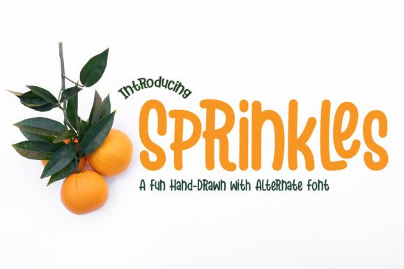 Sprinkles: A Chunky Hand-Drawn Display Font for Creative Branding