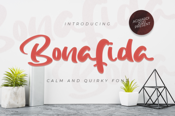The Bonafida Display Font for Crafters and Makers