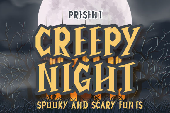 The Creepy Night Font: A Display Typeface for Editorial Atmosphere