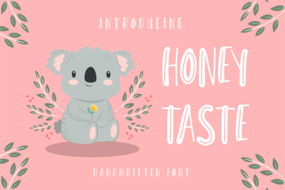 The Honey Taste Font: A Cute Display Typeface for Happy Campaigns