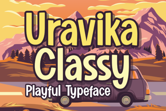 Uravika Classy: A Bold and Playful Display Font