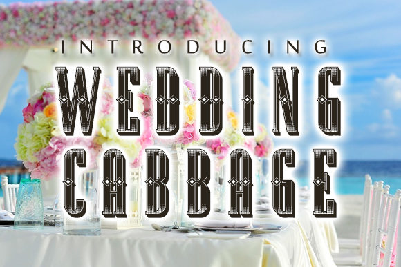 Wedding Cabbage: A Retro 3D Font for Brand Building
