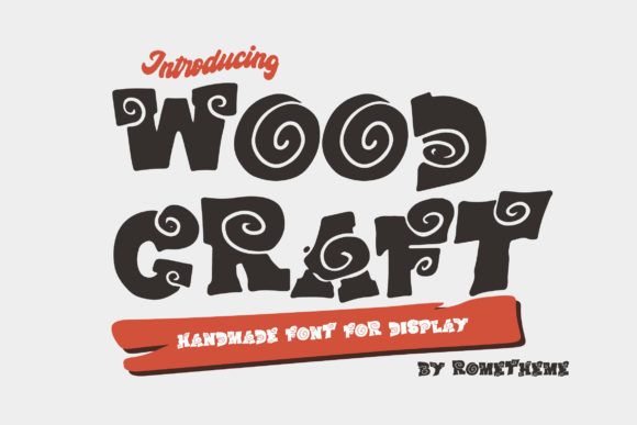Wood Craft: A Fairytale Font for Editorial Design
